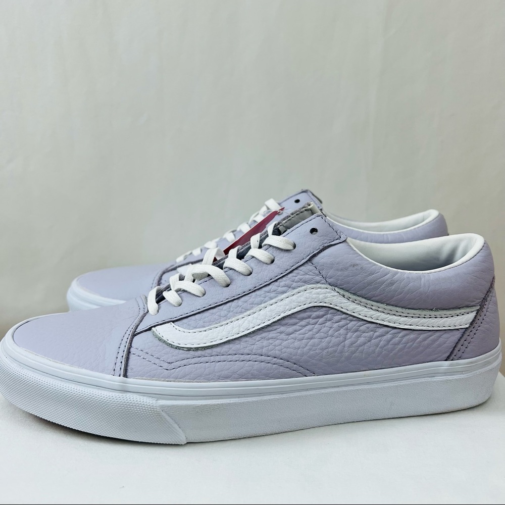 Unisex Lavender Vegan Leather Shoes - Picture 3 of 12